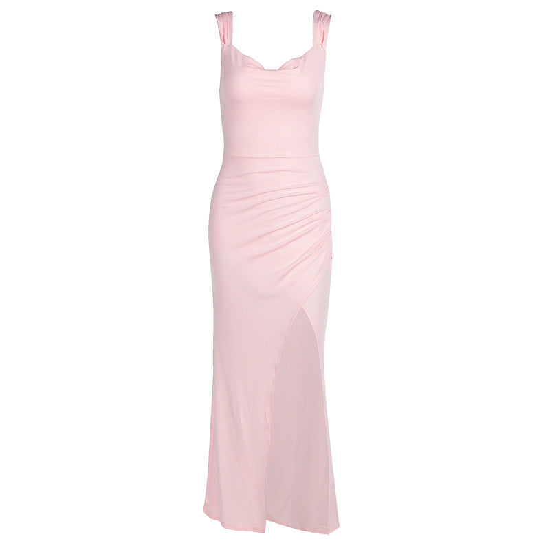 Damen Midikleid mit Bindedetail 4