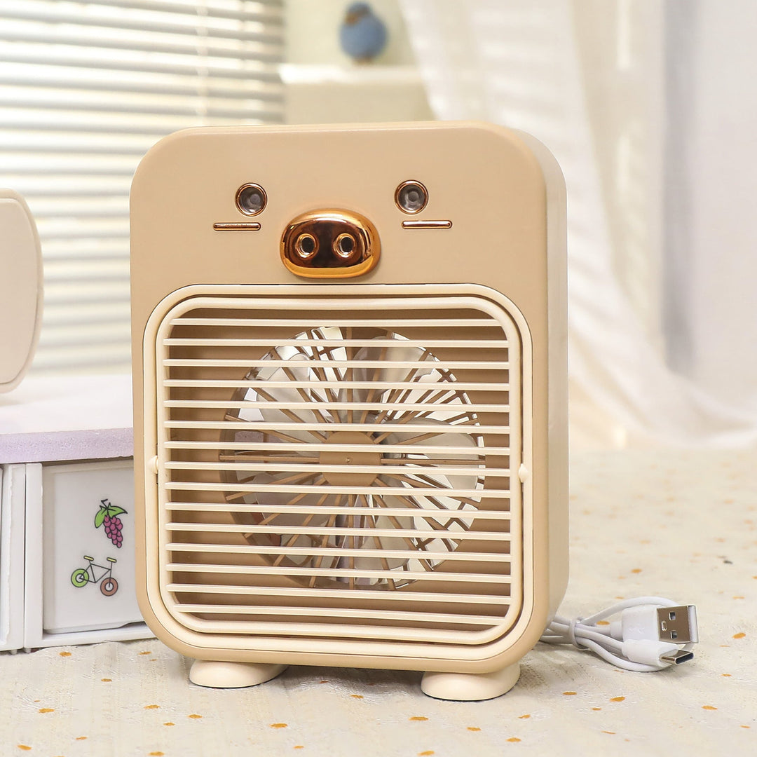 Damen Mini Tischventilator USB-Anschluss Flexibles Design mit Tiermotiv 0