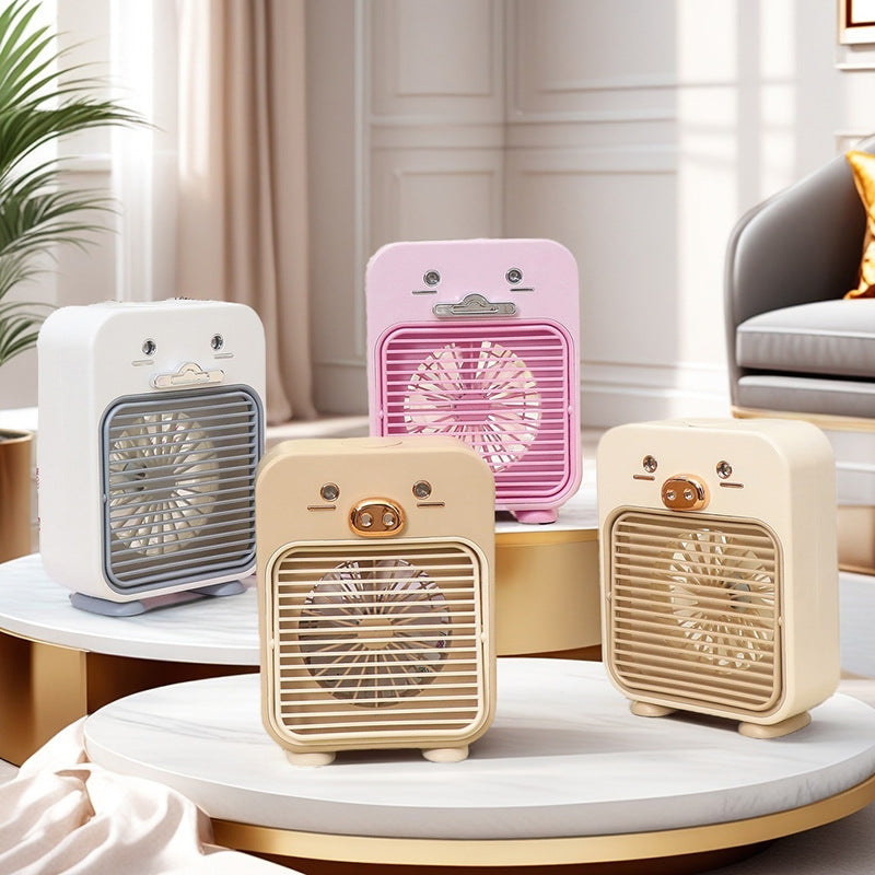 Damen Mini Tischventilator USB-Anschluss Flexibles Design mit Tiermotiv 1