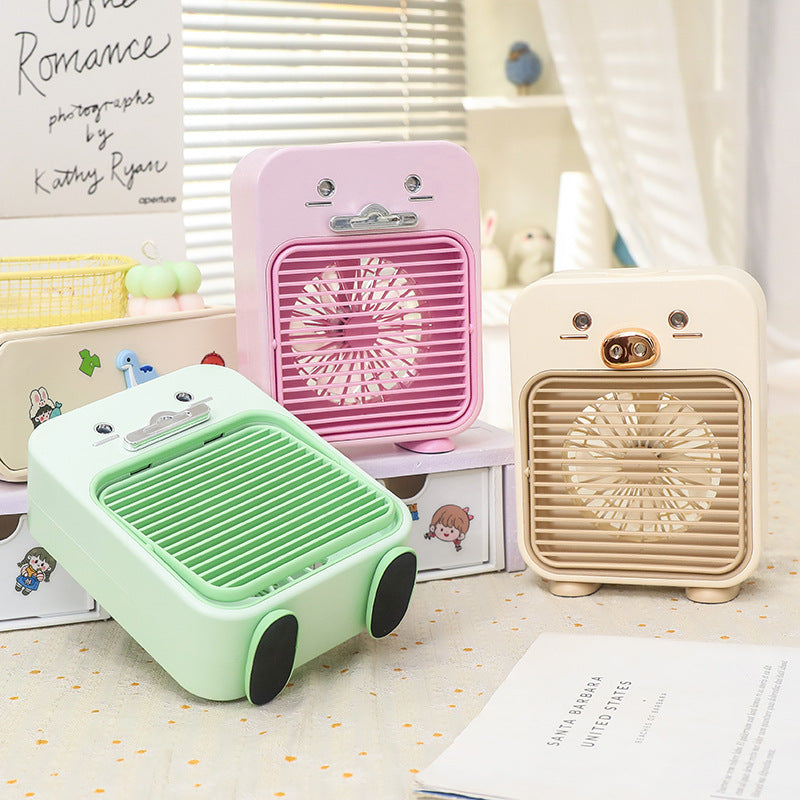 Damen Mini Tischventilator USB-Anschluss Flexibles Design mit Tiermotiv 2