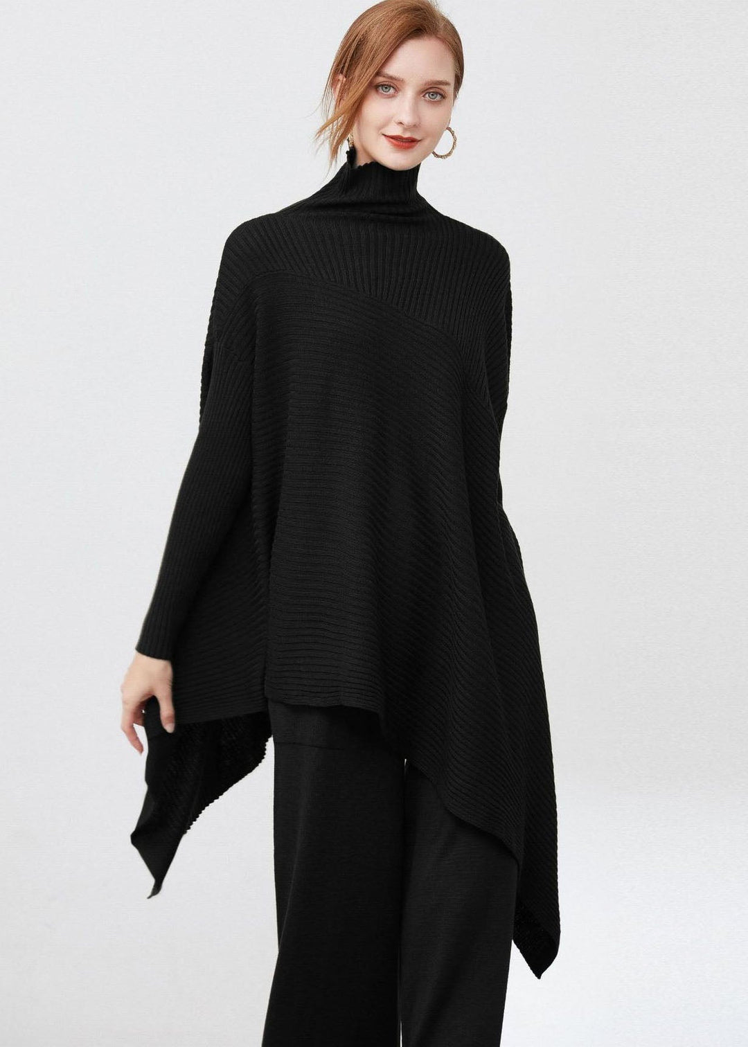 Damen Oversized Pullover mit asymmetrischem Design 1