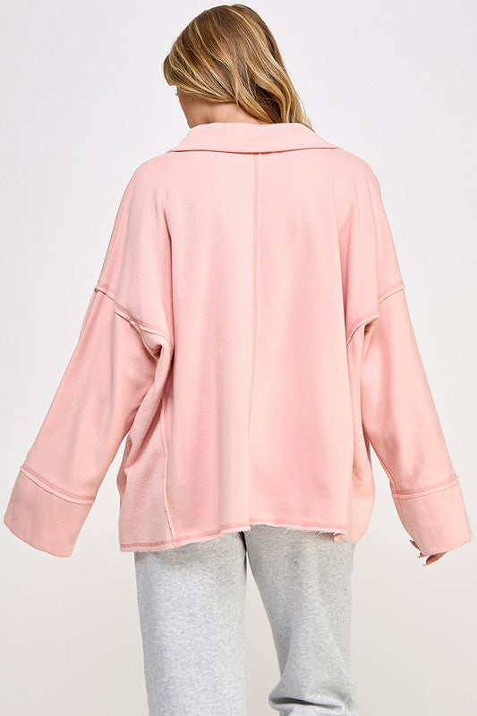 Damen Pullover V-Ausschnitt Dolman Ärmel 2