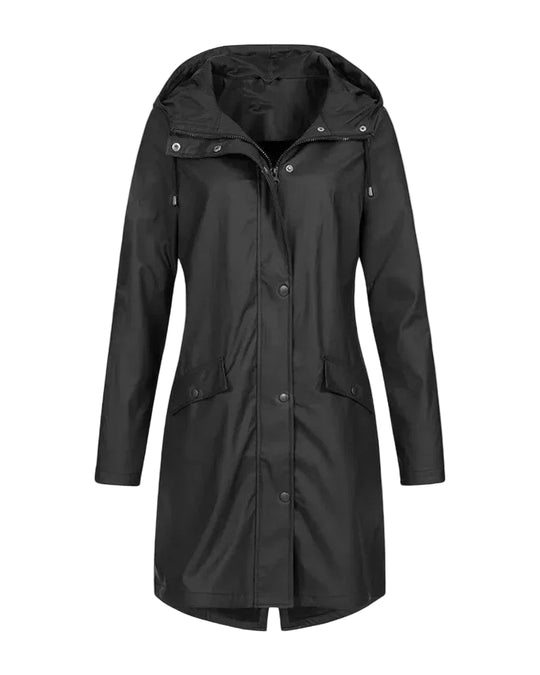 Damen Regenjacke Wasserdicht mit Kapuze für Alle Wetterlagen 0