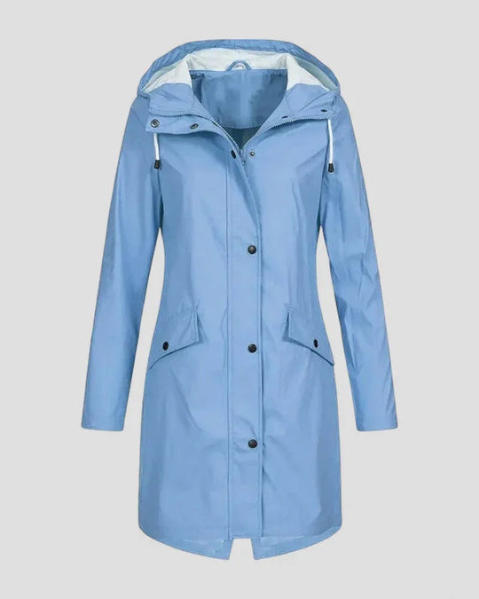 Damen Regenjacke Wasserdicht mit Kapuze für Alle Wetterlagen 1