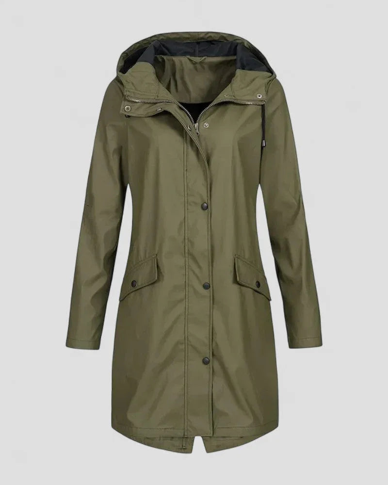 Damen Regenjacke Wasserdicht mit Kapuze für Alle Wetterlagen 2