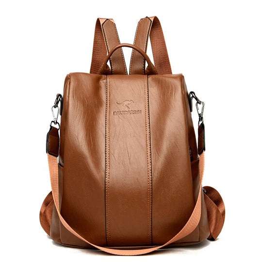 Damen Rucksack Vintage Stil Diebstahlsicher Multifunktional 4