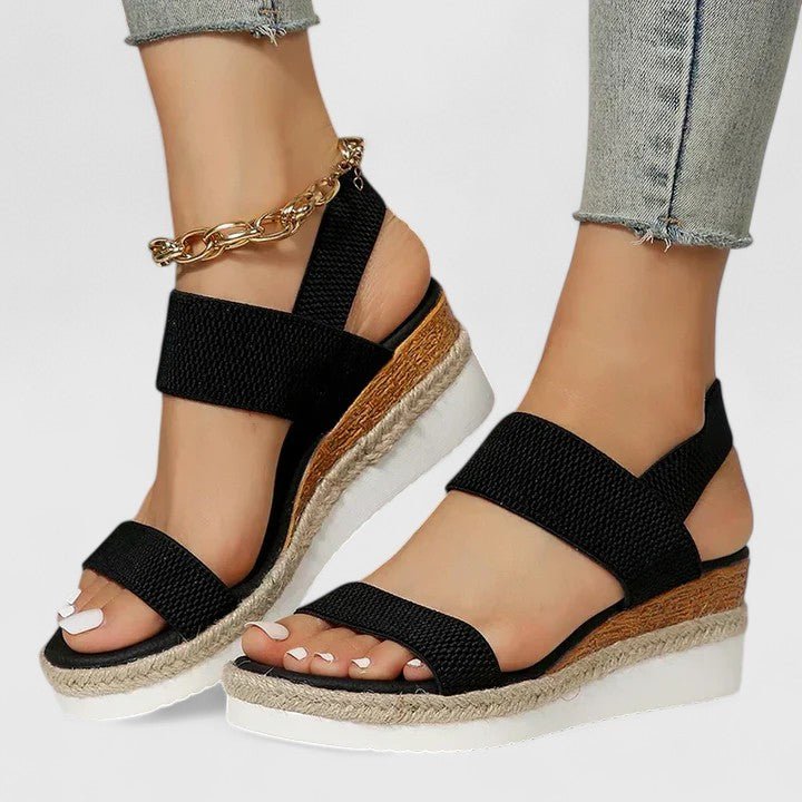 Damen Sandalen Offener Stil mit Gepolsterter Sohle für Sommerschuhe 2