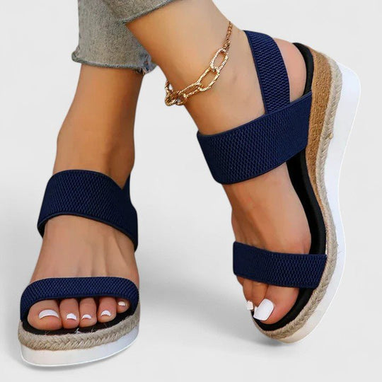 Damen Sandalen Offener Stil mit Gepolsterter Sohle für Sommerschuhe 5