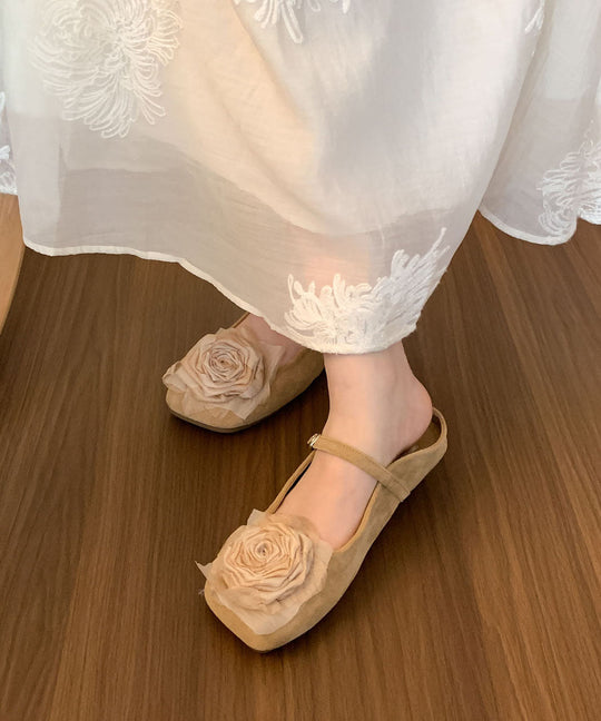 Damen Sandalen Slide mit Blumenmuster für Sommerliche Outfits 3