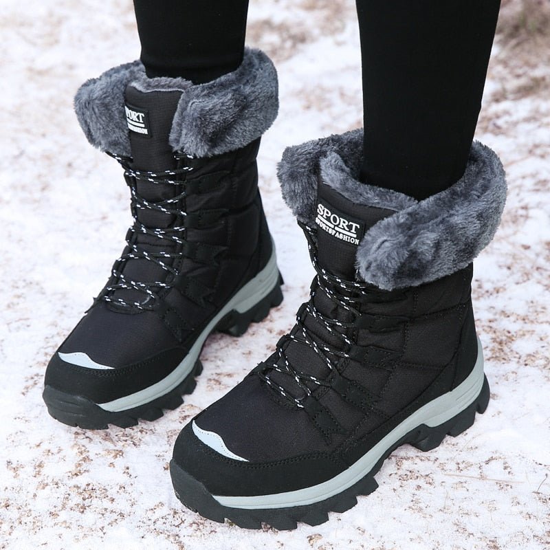 Damen Schneestiefel Warm gefüttert 1