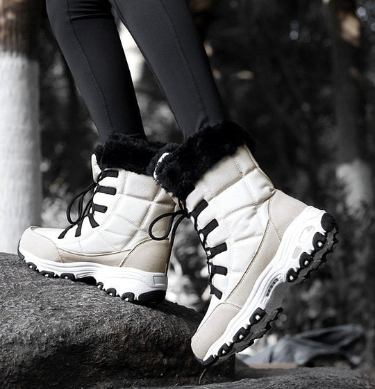 Damen Schneestiefel Warm gefüttert 2