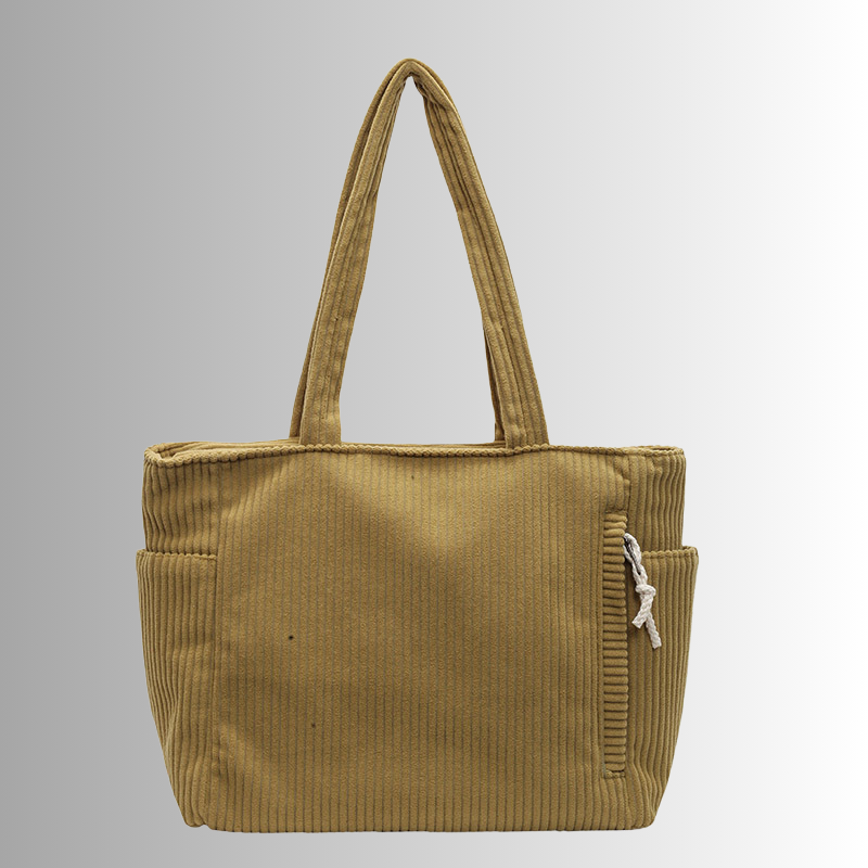 Damen Schultertasche Corduroy Modern Praktisch 2