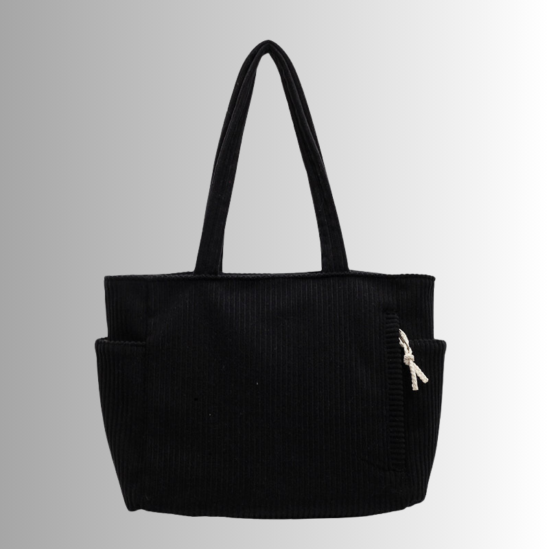 Damen Schultertasche Corduroy Modern Praktisch 4