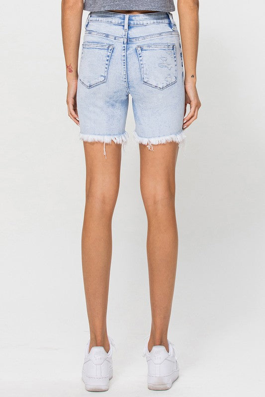 Damen Shorts Hohe Taille Denim Midi für den Sommer 2