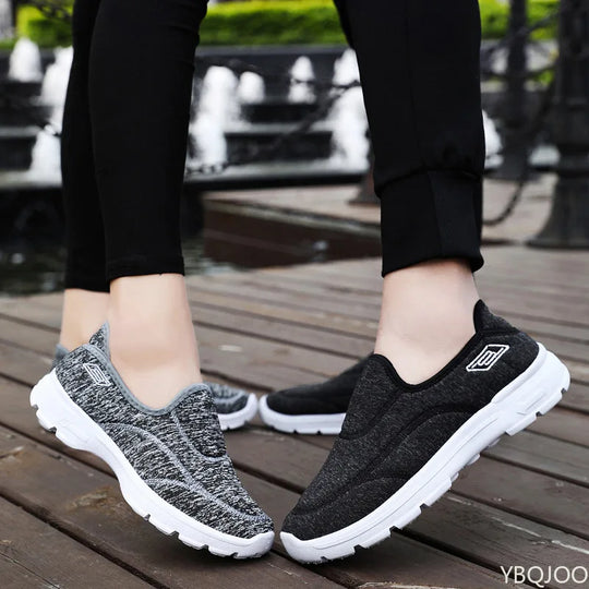 Damen Sneakers Atmungsaktive Bequeme Schuhe Rutschfeste Sohle für Alltag 3