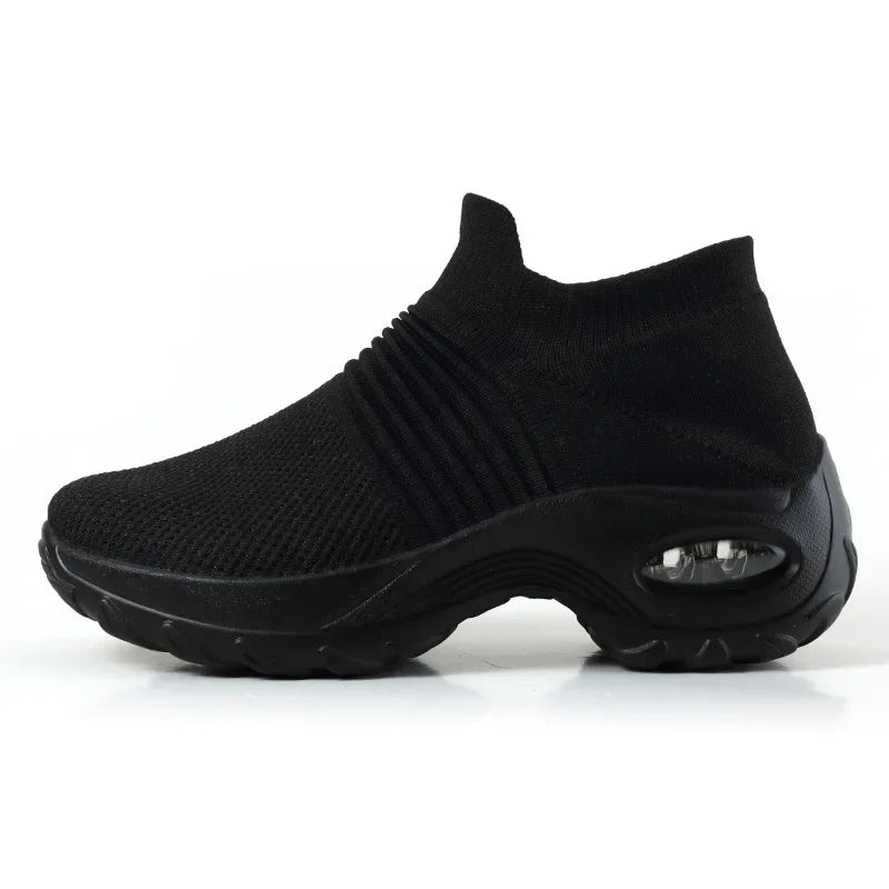 Damen Sneakers Erhöhter Absatz Atmungsaktives Obermaterial für Freizeit und Outdoor 0