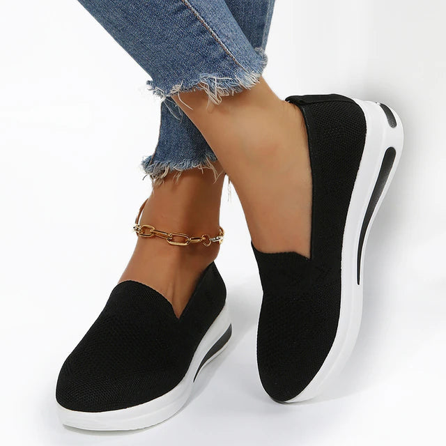 Damen Sneakers Komfortabel Orthopädisch mit Breiter Zehenbox 1