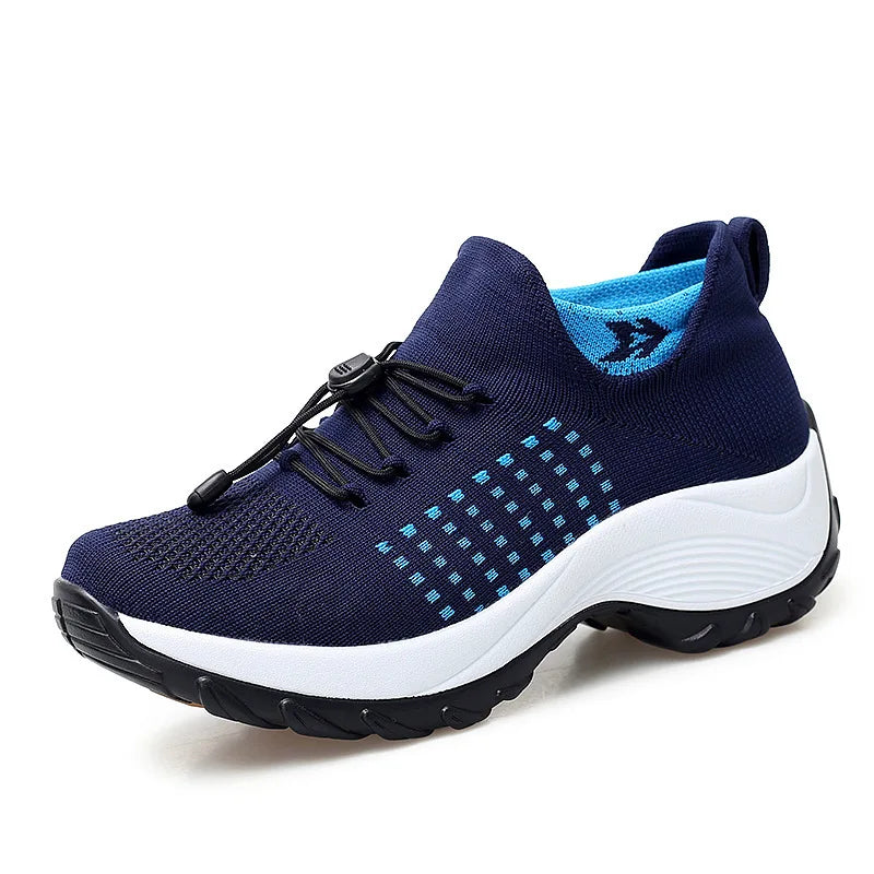 Damen Sneakers Plattform Schuhe für Freizeit und Sport 1