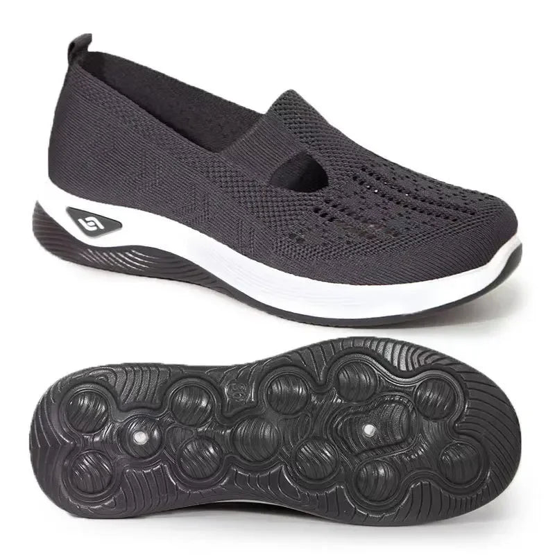 Damen Sneakers Slip-On Atmungsaktiv mit Fußgewölbeunterstützung und Memory Foam 12