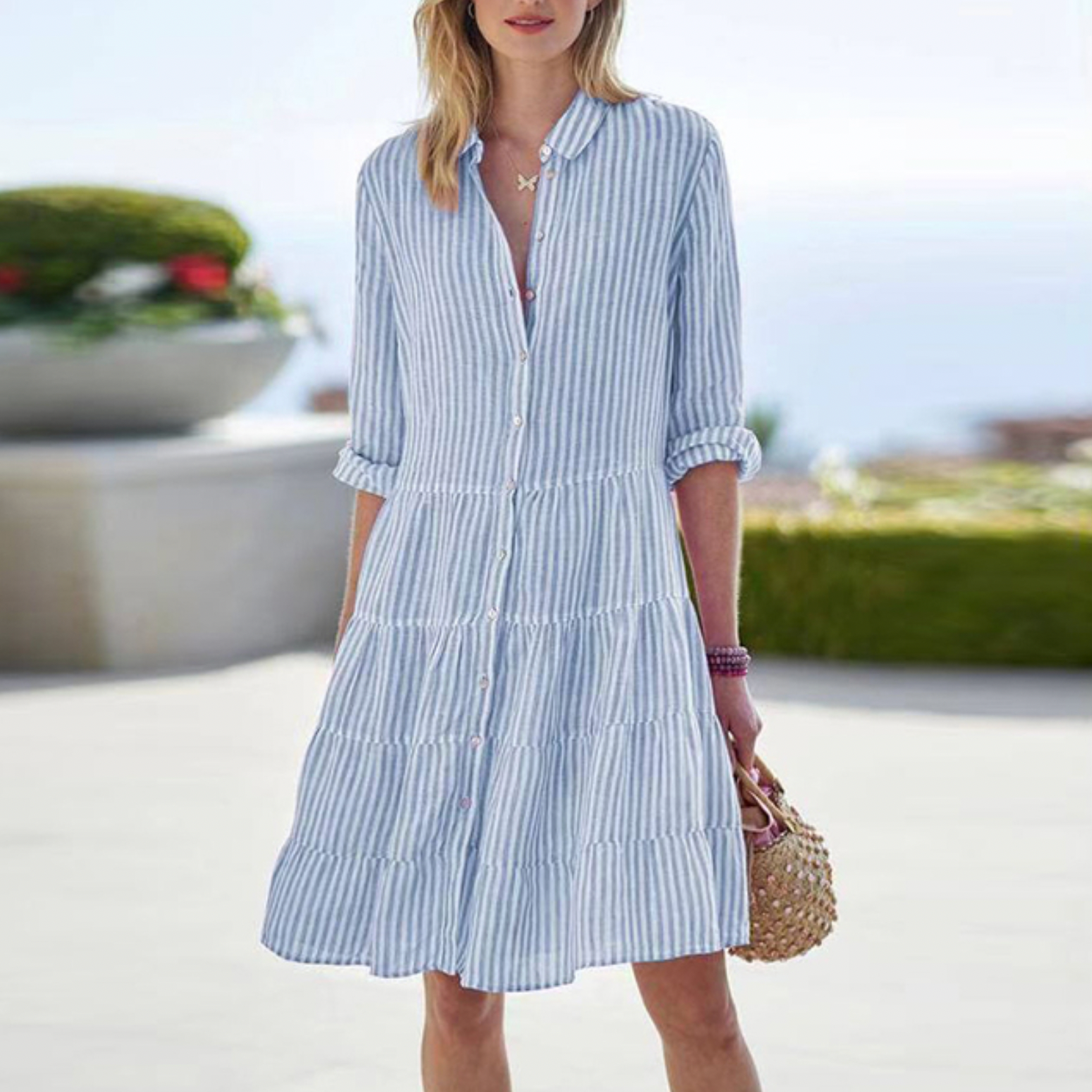 Damen Sommerkleid Odessa Breezy Chic aus leichtem Stoff 4