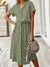 Damen Sommerkleid Vintage Stil mit Mittelärmeln und Leopardenprint 1