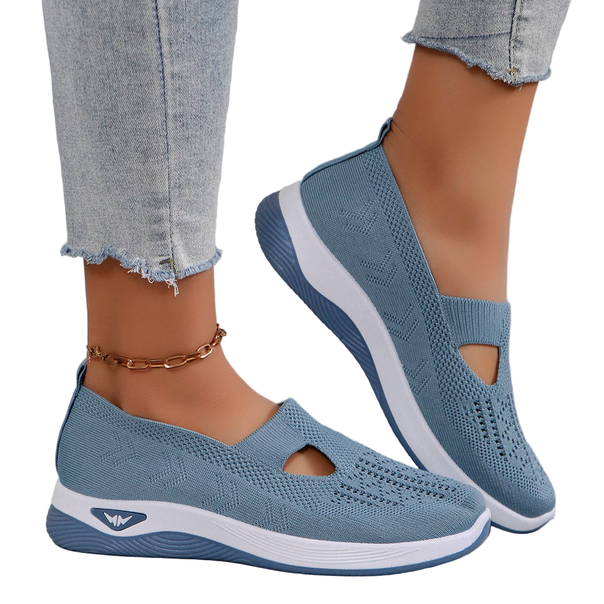 Damen Sportschuhe Atmungsaktiv Leicht Flach 5