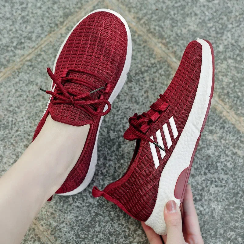 Damen Sportschuhe Mesh Leichtgewicht Laufschuhe Rutschfeste Gummisohle 4
