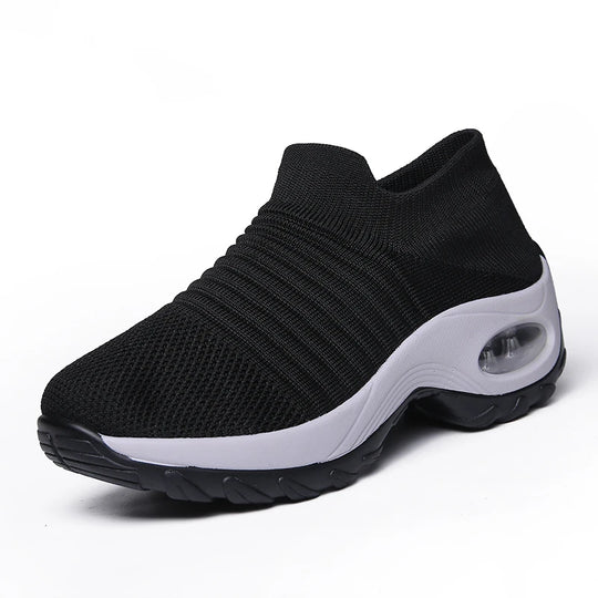 Damen Sportsocken Sneakers mit Dicke Sohle und Luftpolster 14