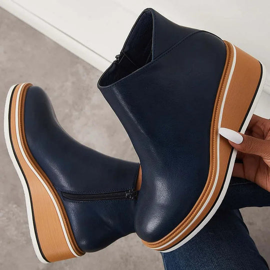 Damen Stiefel mit Wollfutter und leichtem Design 7