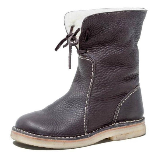 Damen Stiefel mit Wollfutter und vielseitigem Kragen 7
