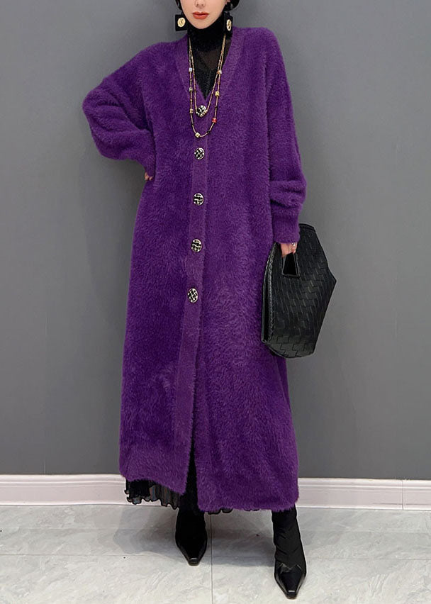 Damen Strickjacke Oversized mit V-Ausschnitt für Wintertage 1