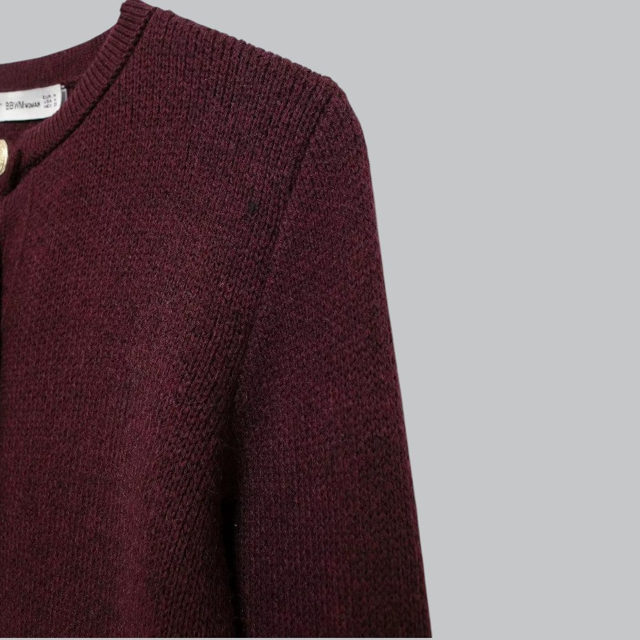 Damen Strickjacke mit Goldenen Knöpfen, Modischer Cardigan für Vielseitige Looks 4