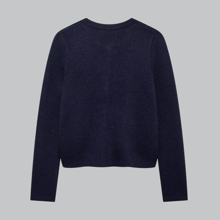 Damen Strickjacke mit Goldenen Knöpfen, Modischer Cardigan für Vielseitige Looks 6