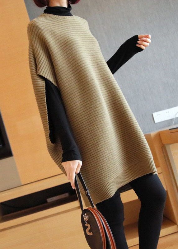 Damen Strickweste O-Ausschnitt Patchwork Stil 0