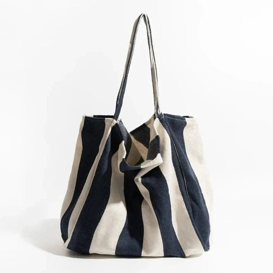 Damen Tasche Gestreift Modern mit Langen Schultergurten für Alltag und Freizeit 12
