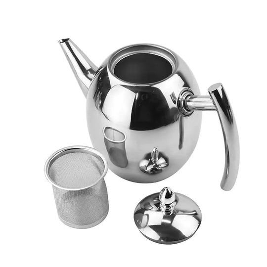 Damen Teekanne Mit Sieb Zeitloses Design 1,5 Liter 0