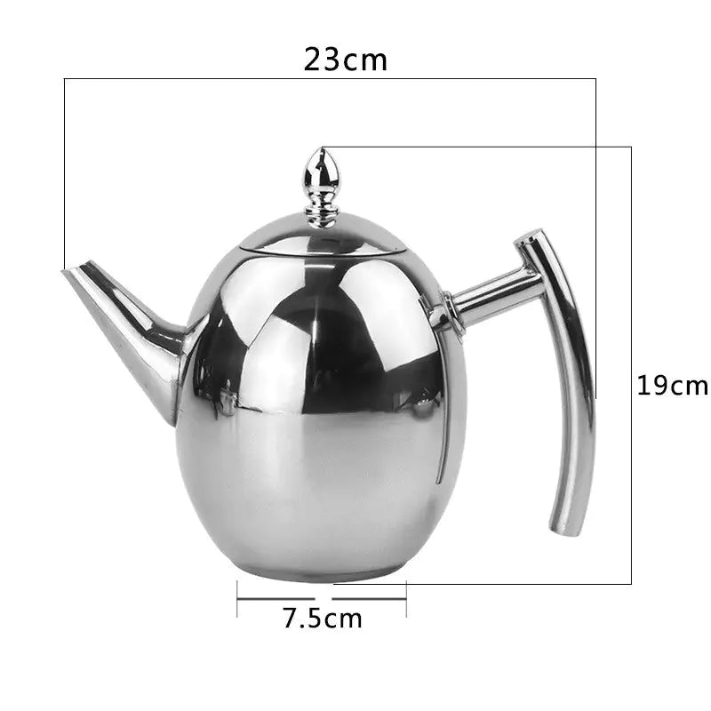 Damen Teekanne Mit Sieb Zeitloses Design 1,5 Liter 2