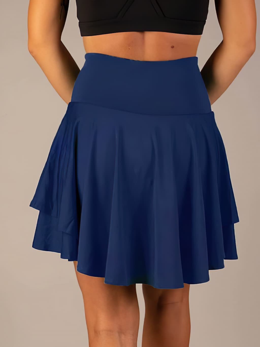 Damen Tennisrock Sportlich mit Shorts 1