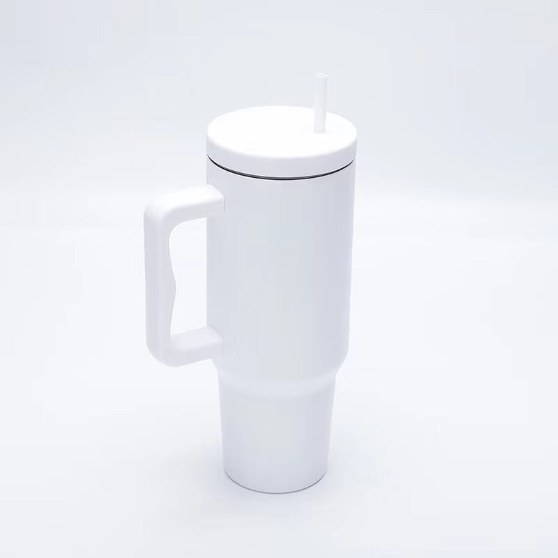Damen Thermobecher mit ergonomischem Griff und Strohhalm 0