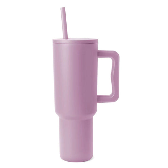 Damen Thermobecher mit ergonomischem Griff und Strohhalm 9