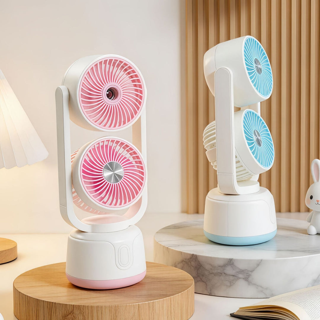 Damen Tischventilator mit Nebelfunktion Kompakt und Tragbar 3