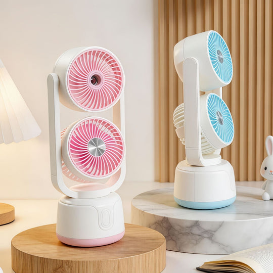Damen Tischventilator mit Nebelfunktion Kompakt und Tragbar 3