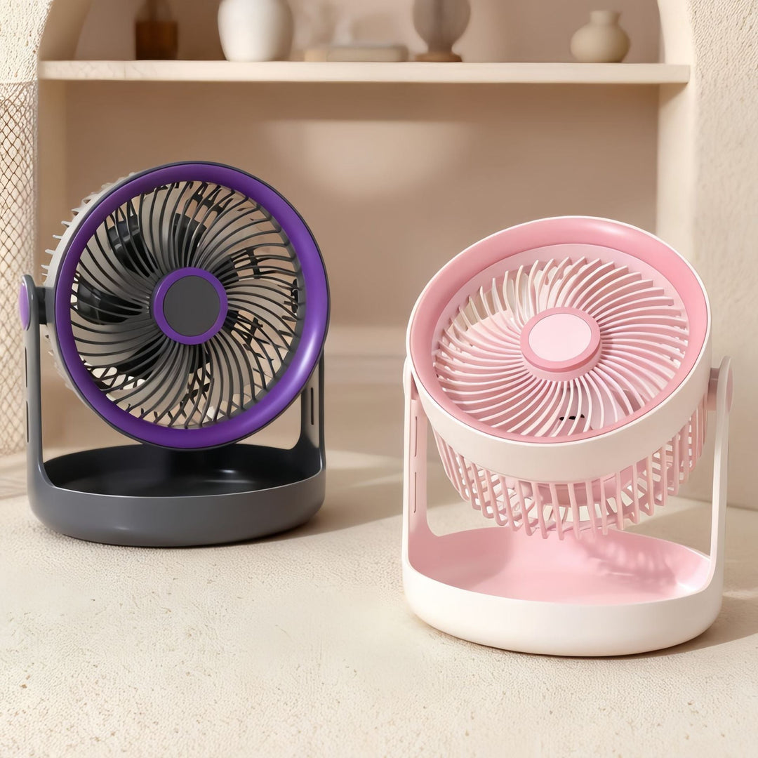 Damen Tischventilator mit verstellbarem Kopf und leisem Betrieb 3