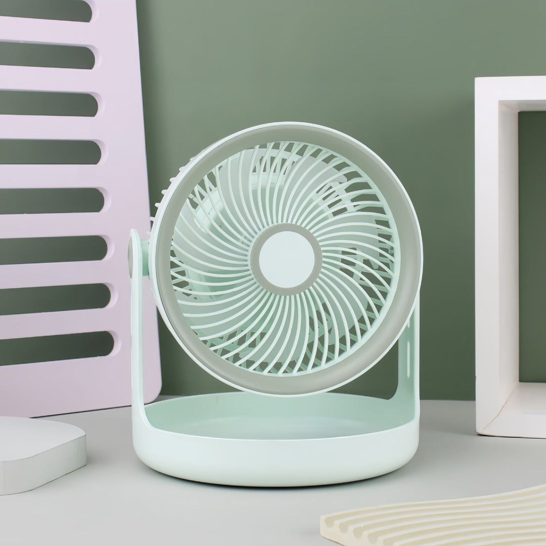Damen Tischventilator mit verstellbarem Kopf und leisem Betrieb 5