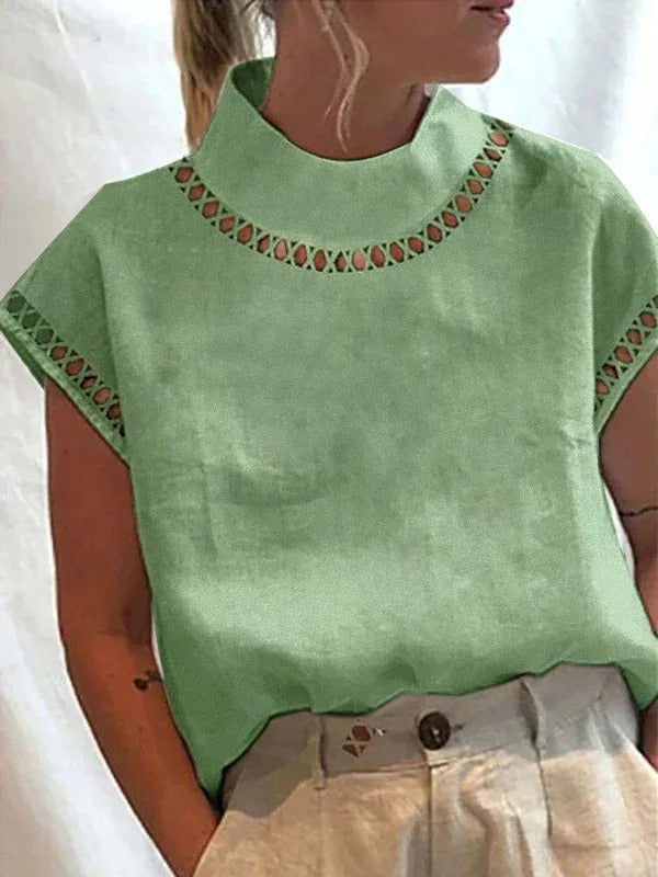 Damen Top Festliches Oberteil Elegantes Polyester Elasthan 3