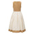 Damen Trachtenkleid Leopardenmuster Khaki Modernes Dirndl aus Hochwertigem Stoff 4