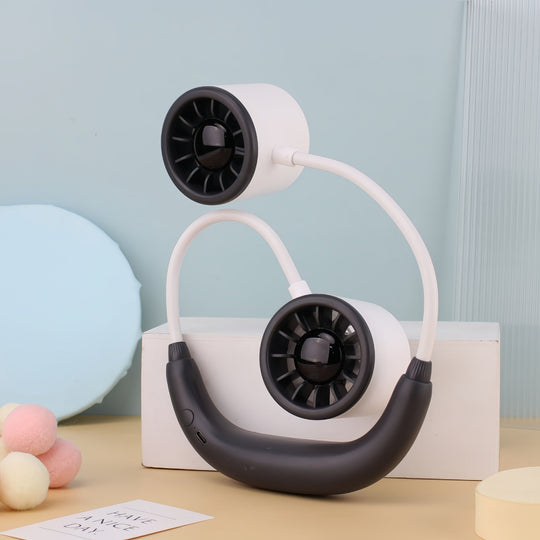 Damen Tragbarer Nackenventilator Doppellüfter für Sport und Alltag 6
