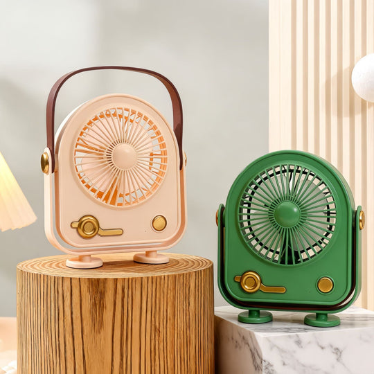 Damen Tragbarer Retro Ventilator Stilvoll und Mobil 3