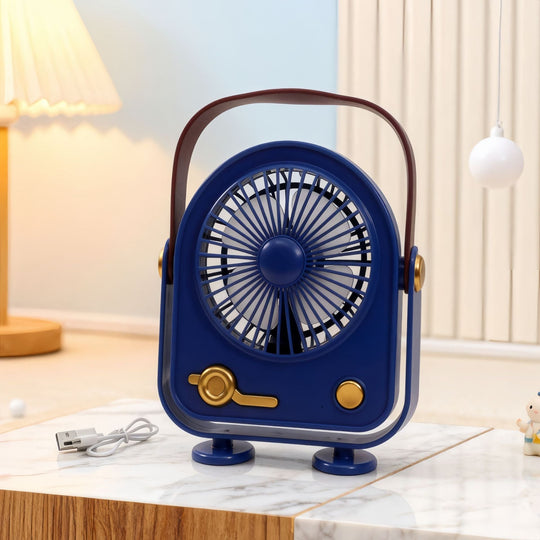 Damen Tragbarer Retro Ventilator Stilvoll und Mobil 7