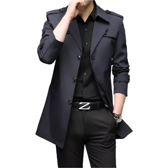 Damen Trenchcoat Eleganter Stil Polyester für Mäntel Damen 0